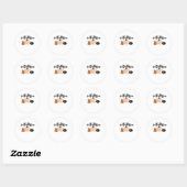 Het is Herfst Y'all met manen prachtige Halloween Ronde Sticker (Vel)