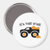 Het is Herfst Y'all Monster met Pumpkins Graphic D Magneet (Voorkant / Achterkant)