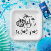 Het is Herfst Y'all Papieren Bordje (Feest)