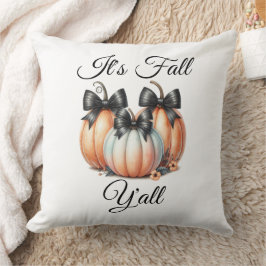 Het is Herfst Y'all: Pastel Pumpkins Kussen