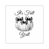 Het is Herfst Y'all: Pastel Pumpkins Rubberstempel (Afrduk)