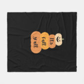 Het is Herfst Y'all Pumpkin Autumn Halloween Desig Fleece Deken (Voorkant (Horizontaal))