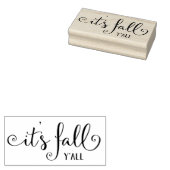 Het is herfst y'all rubberstempel (Gestempeld)