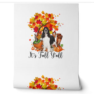 Het is Herfst Y'all Springer Spaniel Dog Halloween Behang