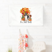 Het is Herfst Y'all Springer Spaniel Dog Halloween Spandoek (Insitu)