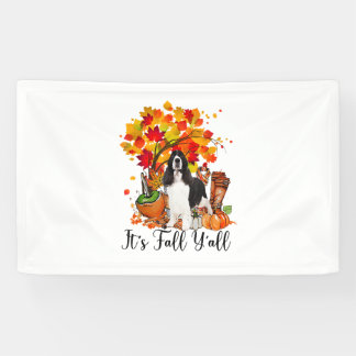 Het is Herfst Y'all Springer Spaniel Dog Halloween Spandoek