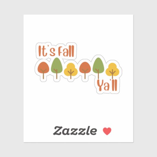 Het is Herfst Ya'll Sticker (Vel)