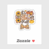 Het is Herfst Y'all stijl Sticker (Vel)
