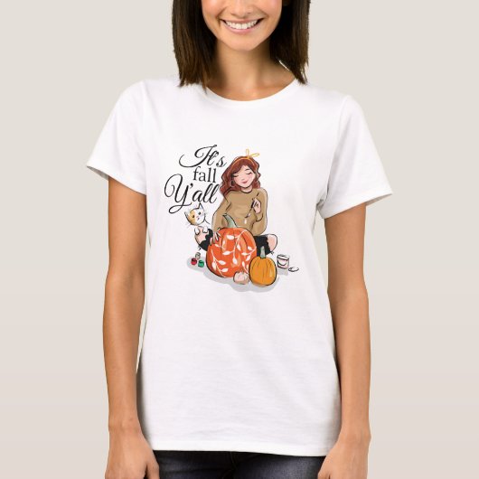 Het is Herfst Y'all T-Shirt (Voorkant)