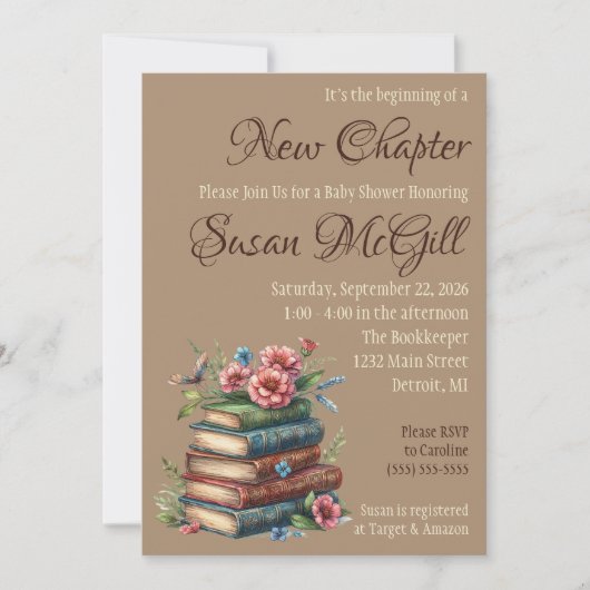 Het is het begin van een nieuw Baby shower van het Kaart (Voorkant)