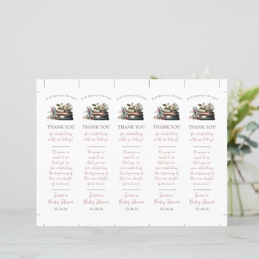 Het is het begin van een nieuw hoofdstuk Bladwijze (Staand voorkant)