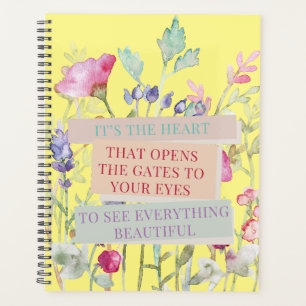 Het is het hart dat de poorten opent, bloementuin planner
