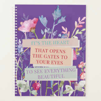 Het is het hart dat de poorten opent, bloementuin planner