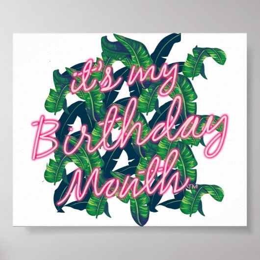 Het is het Poster van mijn geboortemaand (Voorkant)