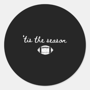 Het Is Het Seizoen Football Moeder Wedstrijd Dag T Ronde Sticker