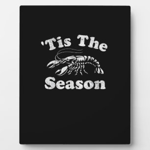 Het Is Het Seizoen Funny Crawfish Kook Mardi Gras Fotoplaat