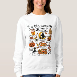 Het is het Seizoen Halloween Doodles – Schattig Gr Trui