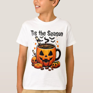 Het Is Het Seizoen Halloween Pompoen Kruiden Koffi T-shirt