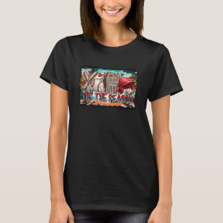 Het Is Het Seizoen Honkbal Wedstrijd Dag Sport Fan T-shirt