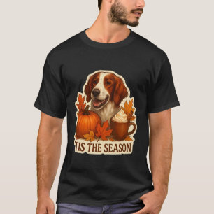 Het Is Het Seizoen Ierse Rode en Witte Setter Hond T-shirt