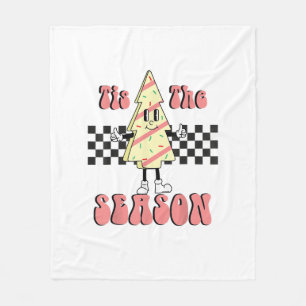 Het Is Het Seizoen Kerstboom Groovy Retro Debbie Fleece Deken