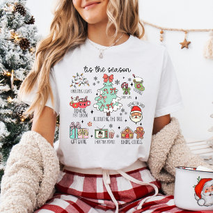 Het is het Seizoen Kerstmis Gezellige Feestelijke T-shirt