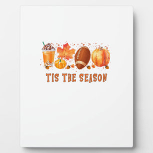 Het Is Het Seizoen Luipaard Voetbal Halloween Herf Fotoplaat