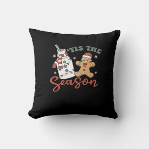 Het Is Het Seizoen Nieuwjaar Grappig Kerstmis Kussen