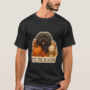 Het Is Het Seizoen Puli Hond Herfst Pompoen Blader T-shirt