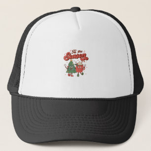 Het Is Het Seizoen Retro Kerstmis 70s 80s Vintage Trucker Pet