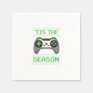 Het Is Het Seizoen Videogames Kerstmis Xmas Gamer Servet