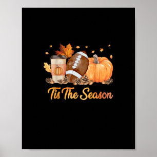 Het Is Het Seizoen Voetbal Herfst Seizoen Voetbal Poster