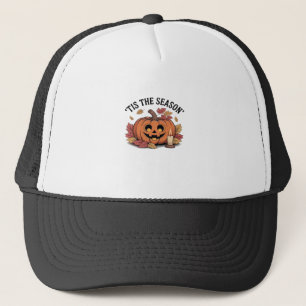 Het Is Het Seizoen Voetbal Retro Schoon Design Trucker Pet