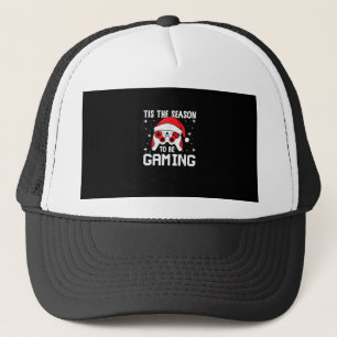 Het Is Het Seizoen Voor Gaming Kerst Gamer Hartsla Trucker Pet