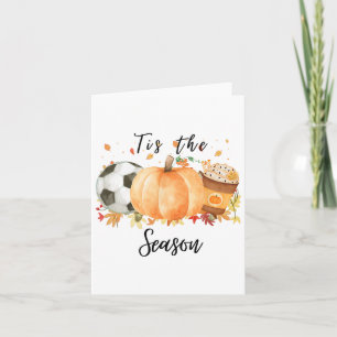 Het Is Het Seizoen Voor Herfst Voetbal Pompoenen E Kaart