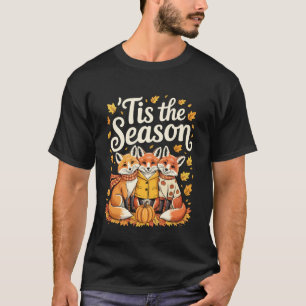 Het Is Het Seizoen Vos Herfst Herfst Pompoen T-shirt