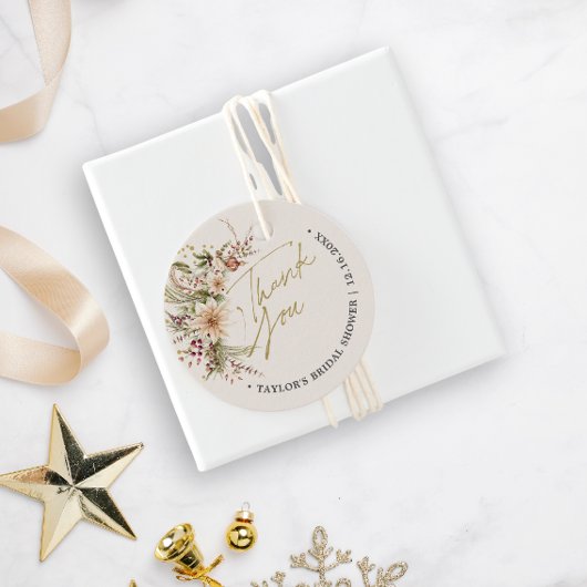 Het is het Seizoen Winter Bruidsfeest Bedankjes Labels