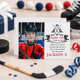Het is Hockey Tijd 1e Verjaardag Bedankkaart