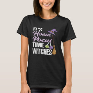 Het is Hocus Pocus Time Witches Shirt Funny Hallow