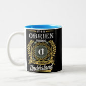 Het is iets obers dat je niet kon begrijpen tweekleurige koffiemok (Links)