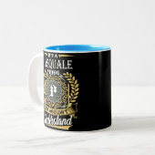 Het is iets pasquals dat je niet kon begrijpen tweekleurige koffiemok (Voorkant links)