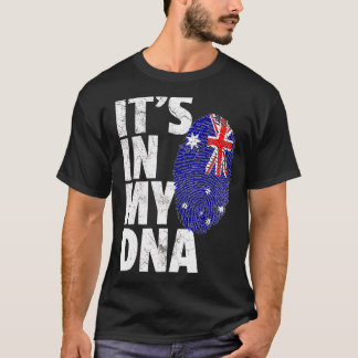 Het is in de Australische vlag van mijn dna T-shirt