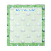 Het is in de Hole! Notitieblok (Voorkant)