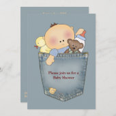 Het is in de uitnodiging van het Baby shower van d (Voorkant / Achterkant)