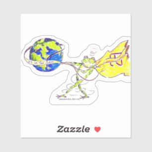 HET IS IN HET SPIN - LEAP JAAR STICKER
