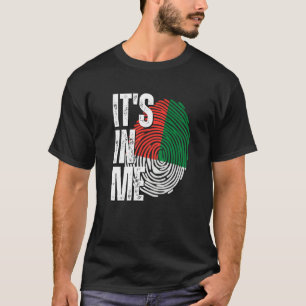 Het is in mij Madagaskar Vingerprint Malagasy Hij T-shirt