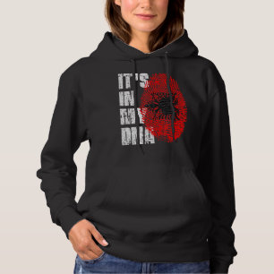 Het is in mijn DNA Albanië vlag Albanees Hoodie