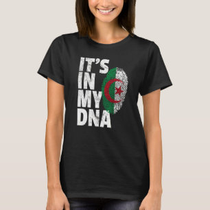 Het is in mijn DNA Algerijnse Algerijnse Mannen vr T-shirt