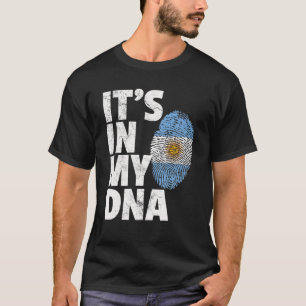 HET IS IN MIJN DNA Argentijnse Vlag Officiële Prid T-shirt