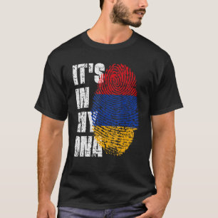 Het is in mijn Dna Armenia vlag Armeniër T-shirt